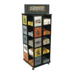 Retail Store Wooden Display Stand Rotating Display Rack Boutique Clothing Racks for sale