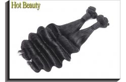 China No Synthetic Virgin Human Hair Extensions Funmi Water Wave Double Drawn Style supplier