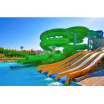 Water Game Park Popular Aqua Spray Carnival Spiral Tube Fiberglass Water Slide For Children for sale
