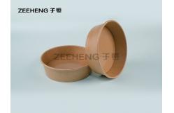 China Single Use Rigid Disposable Paper Bowls With Lids Hygiene High Gloss Coating supplier