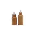 Carving Craft 30ml 18/410 Bamboo Glass Dropper Bottles for sale