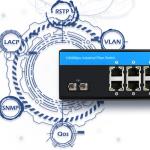 Industrial PoE Managed Switch 8 Port ST Fiber Gigabit Network Unmanaged CE FCC IP40 Rated
