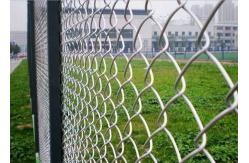 China 8 Ft Chain Link Fence Black Metal Chain Link Fencing PVC Coated supplier