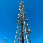 Monopole Galvanized Steel Communication Tower With Bolting Installation Method for sale