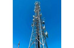 China Monopole Galvanized Steel Communication Tower With Bolting Installation Method supplier