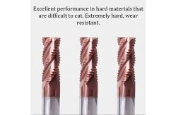 China Square Carbide Roughing End Mill With 4 Flutes And 45° Cutting Edge Angle supplier
