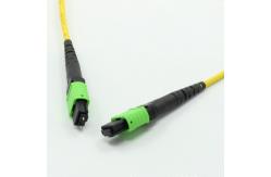 China Single Mode 2m MPO Optical Cable 12 Core Bundled 120N supplier