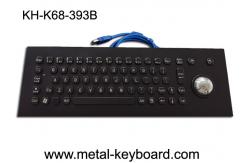 China Panel Mount PS/2 PC Metal Keyboard With Laser Trackball supplier