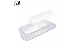China OBM Practical Plastic Finishing Trowel With Corner Transparent Blade supplier