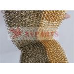 Architectural Metal Round Ring Mesh Curtain With SS Eletroplating