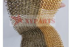 China Architectural Metal Round Ring Mesh Curtain With SS Eletroplating supplier