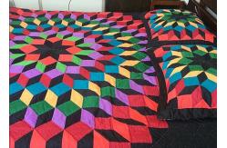 China Unique Tetris  Patchwork Bedding Sets , Handmade Hotel Style Bedding Sets supplier