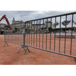 Pedestrian Barricades 0.9m Tall Fencing Crowd Control Steel Galvanized for sale