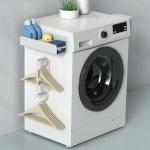 Functional Design Magnetic Laundry Organizer Single Tier Washing Machine Side Rack for sale