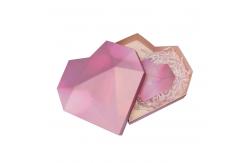 China Heart Shape Creative Packaging Box Custom Triangle Paper Box supplier