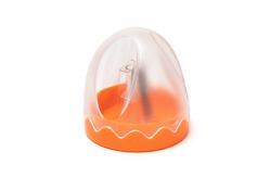 China Fixed Screw Single Hole Plastic Pencil Sharpener Tent Shape supplier