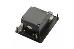 China Mini Compact Industrial Black Metal Trackball with 2 Robust mouse Buttons supplier