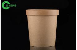 China Heat Lamp Resistant Paper Frozen Yogurt Cups Biodegradable Double PE Coated supplier