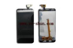 China Black Cell Phone LCD Screen Replacement For Alcatel OT 6012 Complete supplier