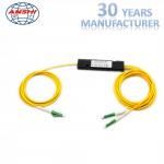 Single Mode FTTH Distribution Box Optical Coupler 1x2 LC APC PLC Splitter FBT for sale