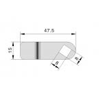 Cabinet Padlockable Cam Lock Powder Coated Metal With Wing Knob
