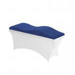 Curved Slow Rebound Velvet Fabric Memory Foam Lash Bed Topper OEM for sale