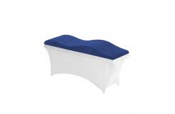 China Curved Slow Rebound Velvet Fabric Memory Foam Lash Bed Topper OEM supplier