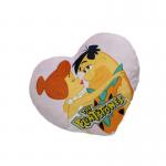 Heart Shaped Love Pillow Wedding Plush Cushion Embroidery Logo for sale