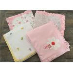 Embroidered Ruffle Baby Sleep Cover , Luxury Cotton Bedding Sets For Baby Cribs for sale