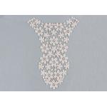 Cotton Guipure Embroidered Venice Lace Collar Applique Water Soluble For Dresses for sale