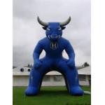 Inflatable Blue Bull Entrance, Inflatable Tunnel For Sports Event for sale