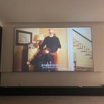 8K 3D Fixed Frame Screen Fresnel Anti Light Projector Screen for sale