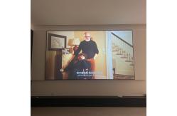 China 8K 3D Fixed Frame Screen Fresnel Anti Light Projector Screen supplier