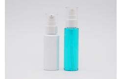 China Travel Packing Plastic Clear PET Spray Bottles With White Fine Mist Sprayer Pump supplier