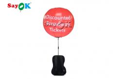 China 0.8m Inflatable Backpack Balloon LED Walking Advertising Ball For Advertising supplier