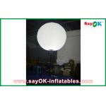 Led Bulb Diameter 2m Inflatable Advertising Balloons Stand Pole