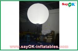 China Led Bulb Diameter 2m Inflatable Advertising Balloons Stand Pole supplier