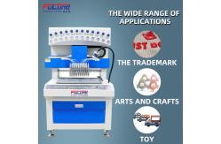 China Soft PVC custom rubber brooch with logo making machine supplier