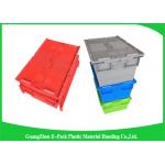 Eco-friendly Stackable Heavy Duty Plastic Storage Containers With Attached Lids for sale