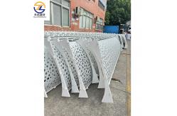 China Wooden Gain Aluminum Metal Ceiling AA1100 AA5005 AA3003 Aluminum Wall Panels supplier