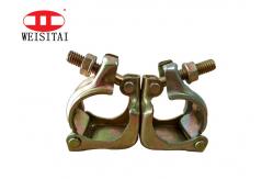China Jis 110 Degree Double Clamp Pressed Swivel Coupler For Scaffolding supplier