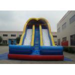 Colourful durable inflatable double dry slide for children and adult  inflatable arch dry slide for sale