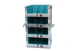 China Structural Recycling Cardboard Pallet Display , 4 Stacked Tray Quarter Pallet Display supplier