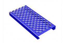China Drainage Channel Perforated O Hole Grip Strut Grating supplier