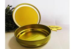 China 125g Round Vacuum Empty Caviar Tin Can With 0.28mm Tinplate Material supplier