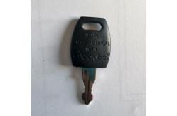 China Plastic Key Cap Chrome plating  Black Metal Cabinet Locks supplier