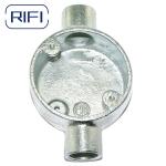 20mm Through Way Circular Junction Box For Surface Mounting BS4568 Standard for sale