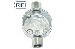 China 20mm Through Way Circular Junction Box For Surface Mounting BS4568 Standard supplier