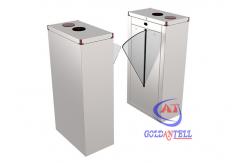 China Pedestrian Flap Turnstile Barrier Security Barrier Gate With Facial Recognition supplier
