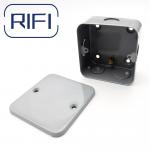 BS Standard 40mm 50mm Depth 1 Gang Metal Clad With  Knockout 25mm With Blank Plate for sale
